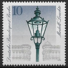 Berlin 1979 ** Mi 603 Straßenbeleuchtung 10Pf Gasbetriebene Modell-Leuchte 0669B
