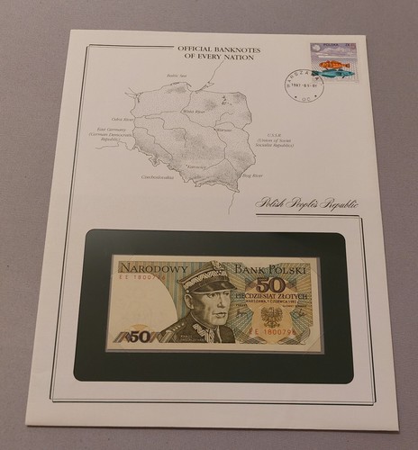 Banknotenbrief polen 50 - banknotenbrief,