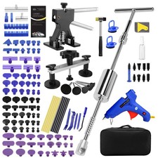 Used PDR Dent Repair Kit Car Push Pull Rods Paintless Tools Set with Hammer