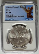 Mexiko 1 Onza Plata Pura 1984
