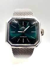 Vintage Arctos TANK, Armbanduhr, Milanaise Armband Damenuhr, 70er Jahre