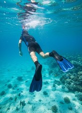 Cressi Swimming Fins kurz Flossen Blau/Schwarz 43/44 höchste Qualität