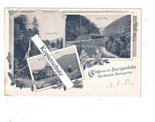 AK  Gruß von der Harzquerbahn Nordhausen - Wernigerode incl. Bahnhof Ilfeld