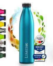 Thermosflasche 1l, Edelstahl Trinkflasche isoliert für Sprudel, auslaufsicher