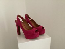 Zara Plateau High Heels, Pink