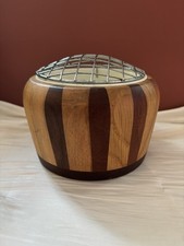 Vintage Holz Ikebana Vase