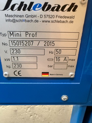 Profiliermaschine mini prof - profiliermaschine,
