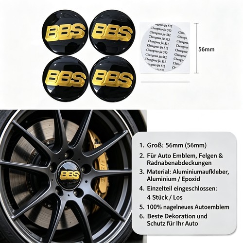 Bbs silikon embleme radmitte - bbs,