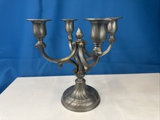 Zinn Kerzenständer 3-armig