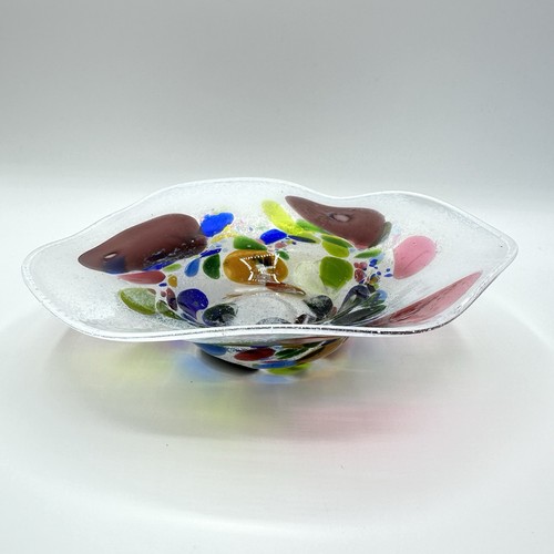 Glas schale handgefertigt - glas,