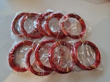 10 Rollen Aludraht Bastelldraht Schmuckdraht Medellierdraht in Rot 1,5mm