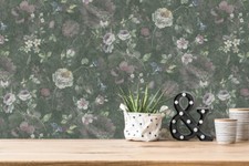 Vliestapete blumen muster - vliestapete,