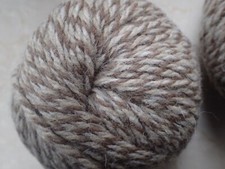 ?ca.400g weiche Schurwolle mit Alpaka in Melange in Braun, Beige-Töne