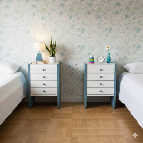 Vintage nachttische holz - vintage,