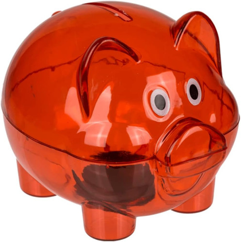 Sparschwein aus transparentem