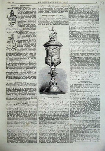 Alter antiker druck - druck, 1867