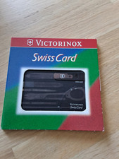 Victorinox Multitool Swiss Card Schwarz für Camping Outdoor Survival 0.7133.T3