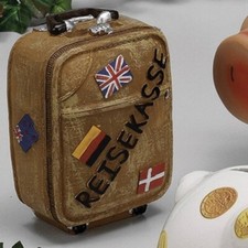 Camping Outdoor Geschenkartikel Spardose Reisekasse Koffer