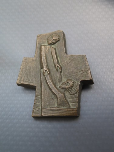 Wandkreuz bronze oder - wandkreuz, bronze-