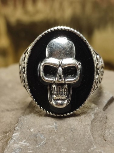 Totenkopf biker ring in - gr,