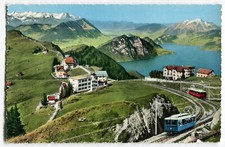 Ak Rigi-Bahn,Blick auf Vierwaldstättersee,  ungelaufen
