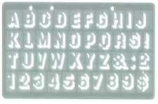 Shadow Style Schablone Alphabet Zahlen Großbuchstaben A-Z 0-9 SCHILD Schrift