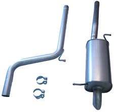 Auspuff Mittelrohr Endschalldämpfer für VW Caddy III 1,6 2,0 TDI 04-2015 ab KAT