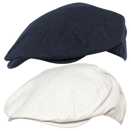 Herren leinen flatcap - flatcap, mit