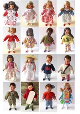 Caco Puppe Biegepuppe Junge Mädchen Nostalgie Sport  7,5 - 9cm Miniatur 