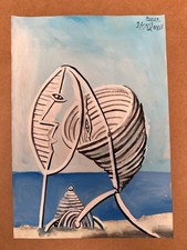 Pablo picasso zeichnung auf - zeichnung,