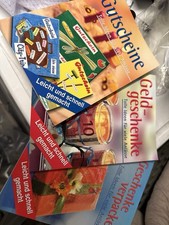 3 Bastelbücher Set Gutscheine