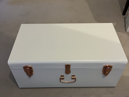 Aufbewahrungsbox metall weiß - metall,,