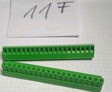 2 Stück PTR AKZ950/STLZ950 Leitplattensteckverbinder 20polig, Systemklemmen grün