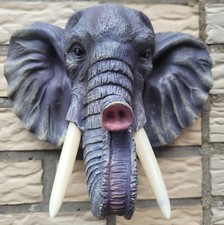 Elefant Wandfigur Outdoor Naturgetreu Figur Afrika Dekofigur Wildtier Elephant