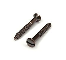 Holzschrauben mit Schlitz und Linsensenkkopf, DIN 95, brüniert, Antik, Schrauben