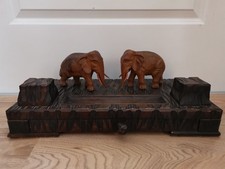 Schreibtischgarnitur Antik Holz - Sehr guter Zustand - 