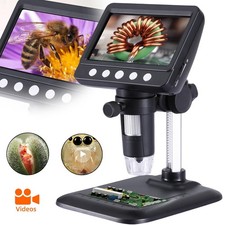 Digital Mikroskop LCD 4,3 Zoll 1000X HD Vergrößerung 3,6MP mit 8 LED & SD-Karte