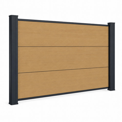 Wpc vorgartenzaun red - red, cedar