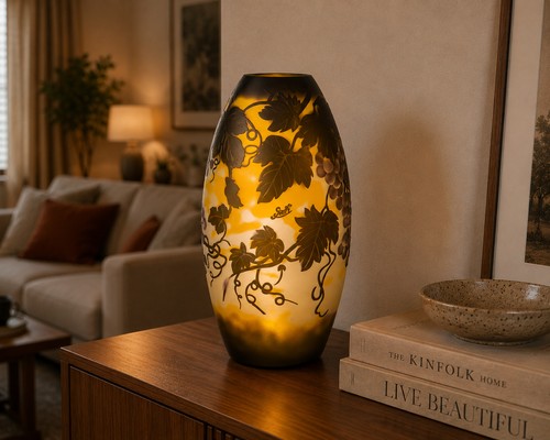 Gallé stil vase - gallé-stil, mit