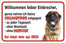 Schild S0718 - Achtung Mastiff