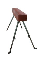 alter Springbock Sportgerät Höhe Pauschenfpferd Turnbock DDR Sport vintage Pferd