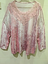Tunika mit Spitze Gr. 48-50