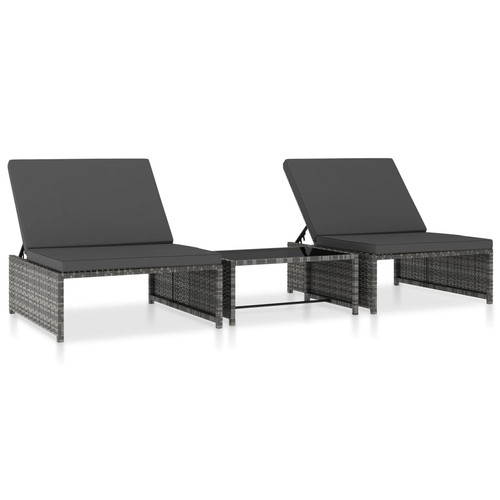 Gartenliege poly rattan - poly,