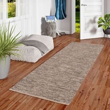 Baumwolle Natur Kelim Teppich
