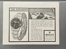 Rolex Explorer Ref. 6610 1958 Vintage Watch Werbung Ad Reklame