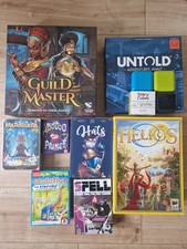 Konvolut: Guild Master, Voodoo Prince, SPELL, Hats, Story Cubes, Marabunta, usw.