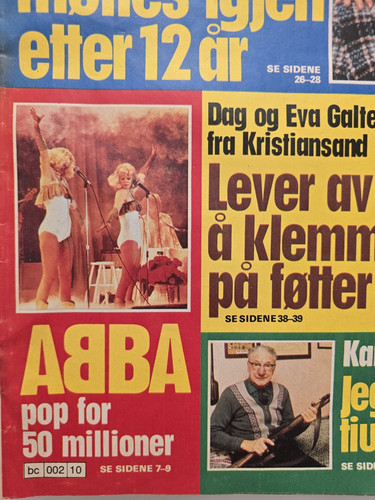 Abba very rare newspaper - ,