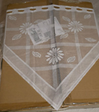 Scheibengardine Bistrogardinen aus hochwertigem Jacquard Weiß