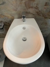 Design - Wandbidet Bidet SIMAS Modell LFT SPAZIO weiß m. Einlocharmatur