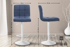 Barhocker Calma Stoff Barstuhl